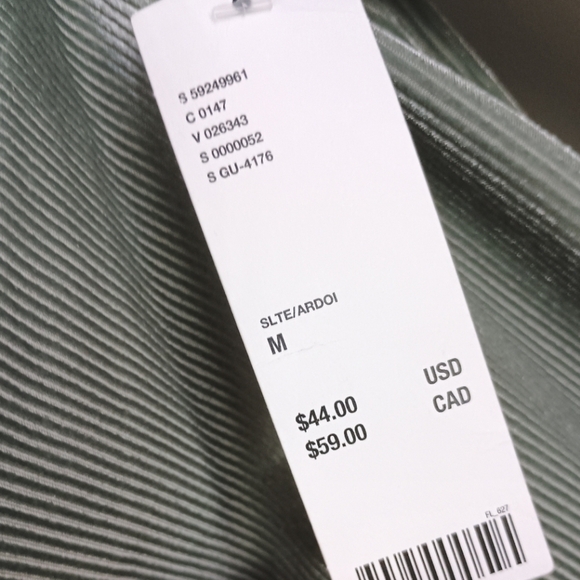 NWT URBAN OUTFITTERS Out From Under Peek Velvet Bodysuit in Slate Size Medium - Picture 6 of 11